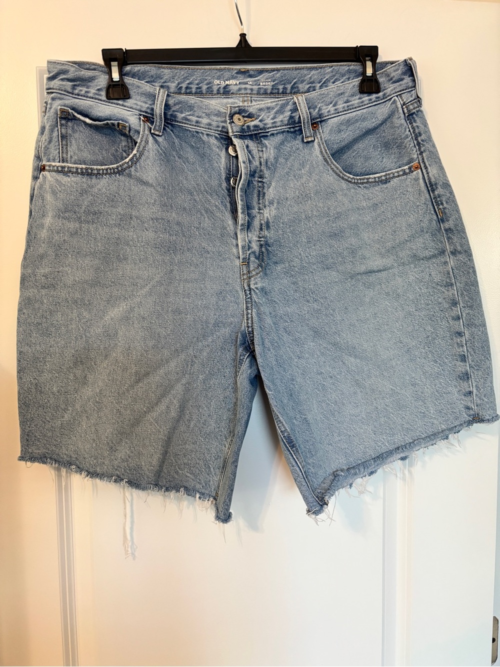 Old Navy Light Blue Denim Cutoff Shorts - Baggy